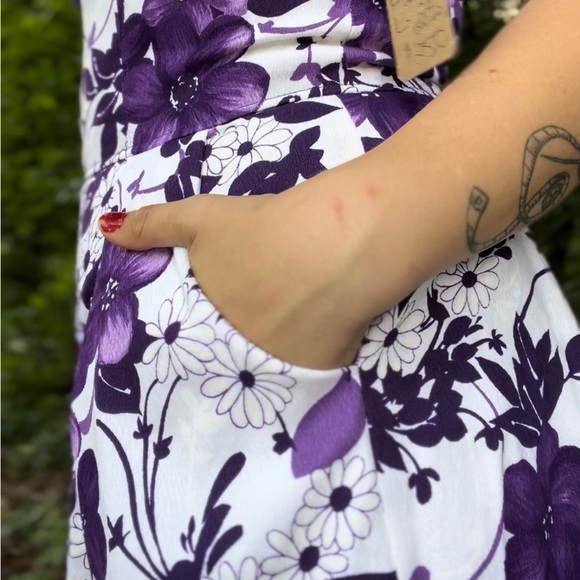 Vintage Reproduction 1950’s Pinup Barkcloth Romper & Sarong Skirt - Picture 6 of 7